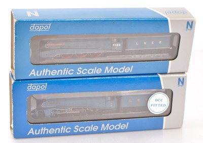 Lot 40 - Dapol N Gauge Class A4 Streamline Steam Locomotives with tenders