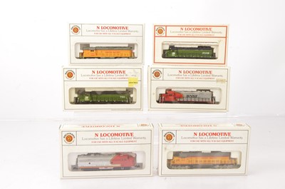 Lot 85 - Bachmann American Outline Diesel Locomotives (6)