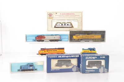 Lot 86 - American Outline N Gauge Diesel Locomotives (8)