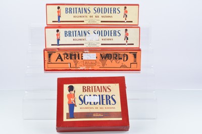 Lot 314 - Various lead Soldiers many new cast some repainted all in Britains boxes