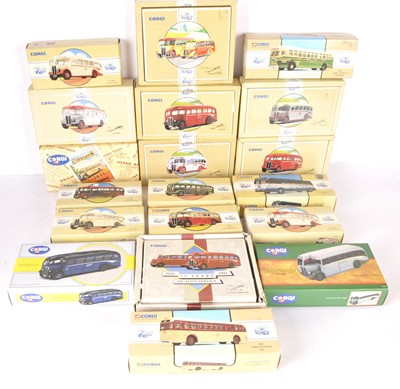 Lot 61 - Corgi Classics Single Decker Buses and Coaches American and British (19)