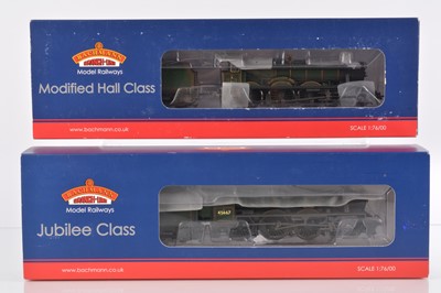 Lot 611 - Modified Bachmann 00 gauge BR green 4-6-0  Steam Locomotives and Tenders (2)