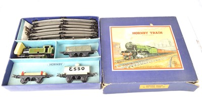 Lot 719 - Hornby 0 Gauge clockwork Train Sets (3)