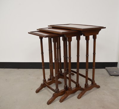 Lot 39 - An Edwardian mahogany nest of tables