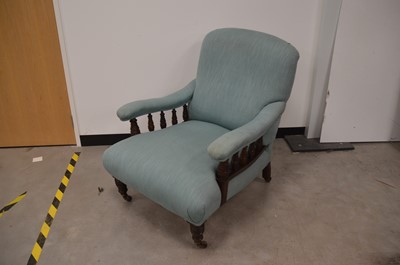Lot 46 - A late Victorian Howard & Sons style armchair