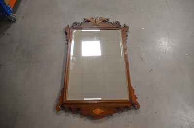 Lot 48 - An Edwardian mahogany framed fretwork mirror