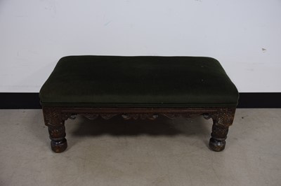 Lot 56 - An antique footstool