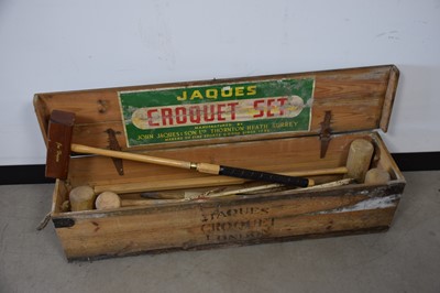 Lot 67 - A vintage part croquet set from Jacques