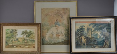 Lot 165 - Three 19th century and later pictures