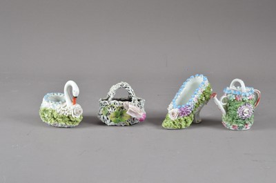 Lot 278 - A small collection of miniature  porcelain items