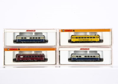 Lot 602 - Arnold N Gauge Austrian and German Diesel Railcars