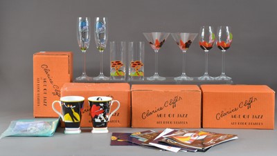 Lot 320 - A collection of Modern Clarice Cliff