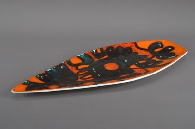 Lot 357 - A Poole pottery shaped kite platter