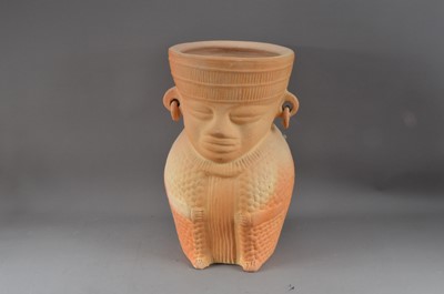 Lot 370 - A large modern terracotta planter