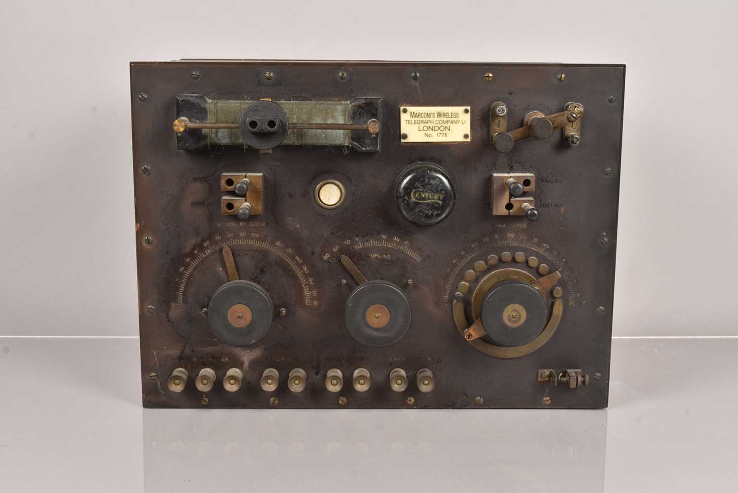 Lot 8 - A Maconi Wireless and Telegraph Quad Balanced Crystal Receiver