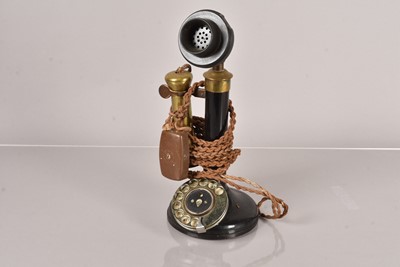 Lot 14 - A vintage stick telephone