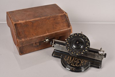 Lot 21 - A Lambert Typewriter