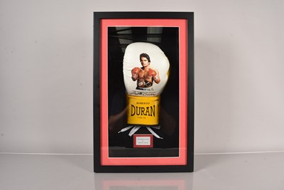 Lot 94 - Roberto Duran Autographed Glove