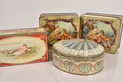 Lot 208 - A pair of Mazawattee Tea  hinged Tea Tins