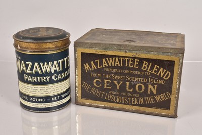 Lot 209 - A 19th Century Mazawattee Blend gold and black Tea Cannister