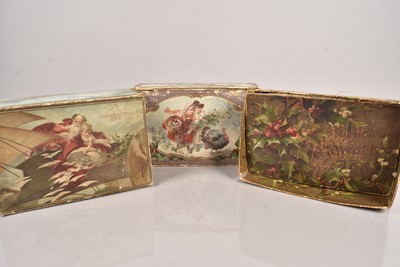 Lot 214 - Three Mazawattee Christmas cardboard tea boxes