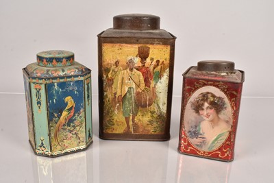 Lot 215 - Three Edwardian Mazawattee Tea Cannisters