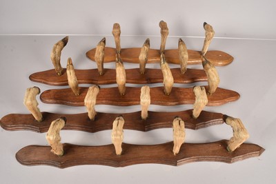 Lot 231 - Two pairs of Deer Hoof gun racks