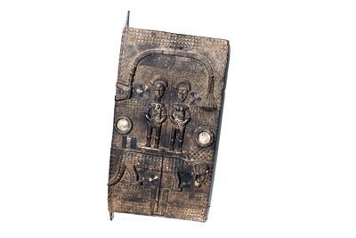 Lot 281 - An African carved wooden door