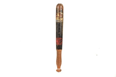 Lot 417 - A Victorian Railway Police Constables wooden truncheon