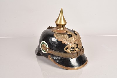 Lot 632 - A Baden Issue Sachsen NCO Pickelhaube