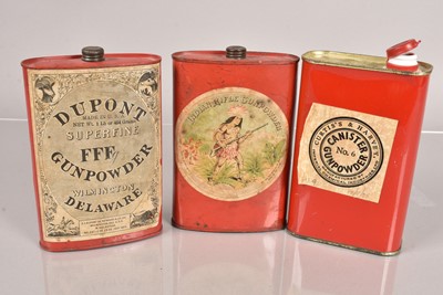 Lot 945 - A vintage Indian Rifle Gunpowder tin