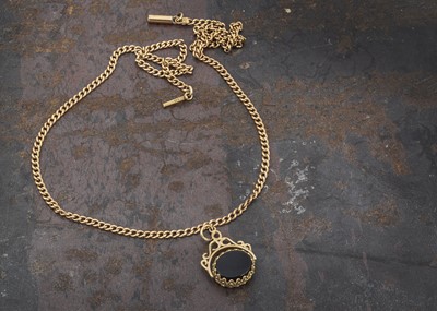Lot 11 - A 15ct gold curb link chain