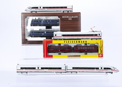 Lot 760 - Fleischmann and Liliput German HO Gauge Diesel Railcars and Piko ICE Highspeed Train