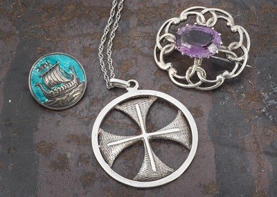 Lot 58 - A collection of Scottish silver