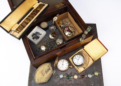 Lot 290 - A collection of 19th century silver jewels and later gold