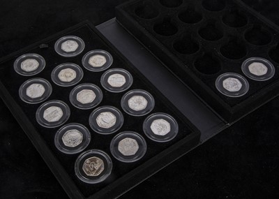 Lot 316 - A Royal Mint 2012 Olympics Silver Proof 50 pence Part collection