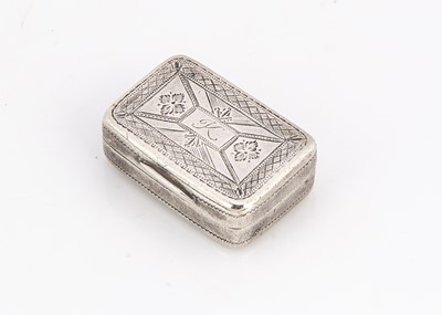 Lot 484 - A George III silver vinaigrette by AF