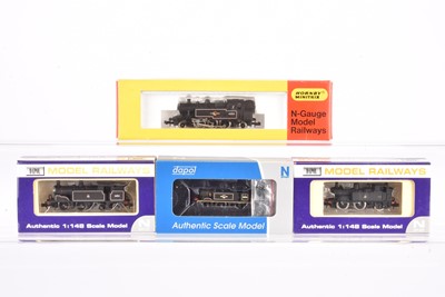 Lot 73 - Dapol and Hornby Minitrix N Gauge BR Steam Tank Locomotives