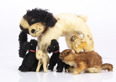 Lot 307 - Six post-war Steiff animals