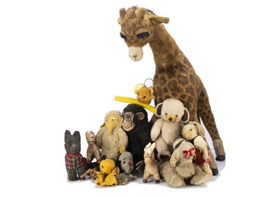 Lot 317 - 1950s to 1970s soft toys and teddy bears