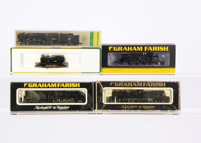 Lot 93 - N Gauge LMS and BR Black Liveried Steam Locomotives