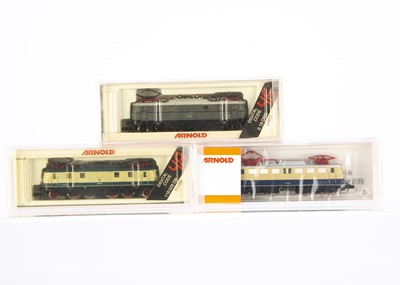 Lot 587 - Arnold N Gauge German Electric Locomotives