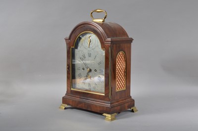 Lot 218 - A late 18th century mahogany bracket clock