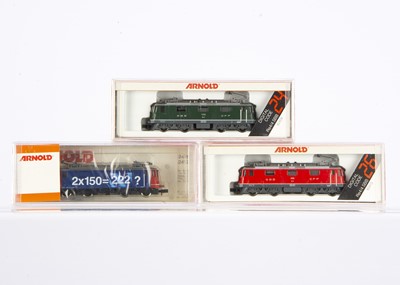 Lot 593 - Arnold N Gauge Swiss Electric Locomotives