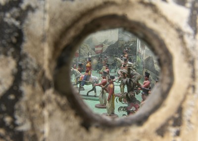 Lot 486 - A interesting 19th century military battle peepshow