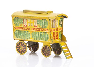 Lot 487 - A 1930s W & R Jacob & Co Ltd gypsy caravan biscuit tin