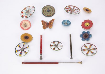 Lot 490 - Marklin tinplate spinning tops