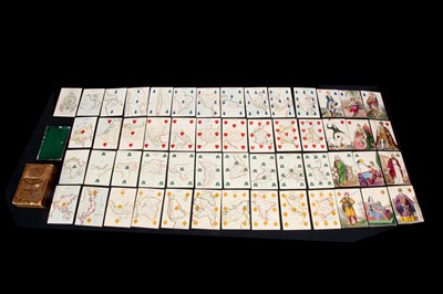 Lot 521 - A rare and fine Charles Hodges New Geographical Royal Playing Cards circa 1828