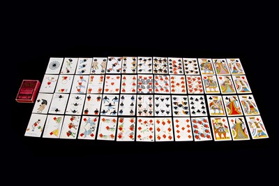 Lot 528 - A rare Tiffany & Co Harlequin tranformation playing cards circa 1879