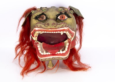 Lot 594 - A smaller Gerry Cottle’s Chinese State Circus papier-mache Lion’s Head